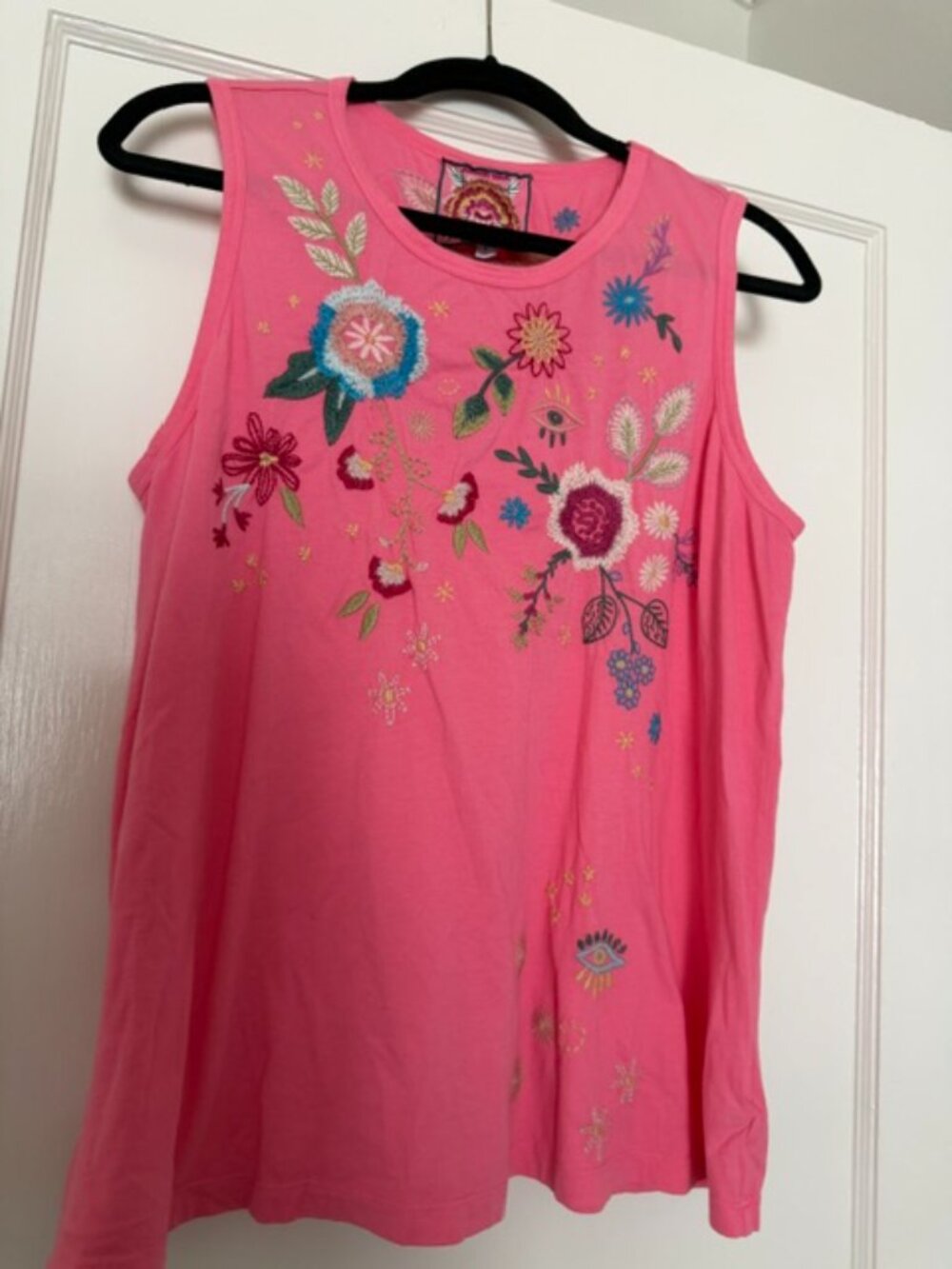Johnny Was Pink Tank Top - Picture 3 of 3
